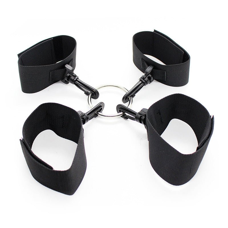 Nylon Wrist & Ankle Restraints with Center Ring - Lovetoys wholesales shop