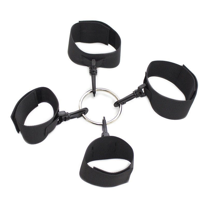 Nylon Wrist & Ankle Restraints with Center Ring - Lovetoys wholesales shop