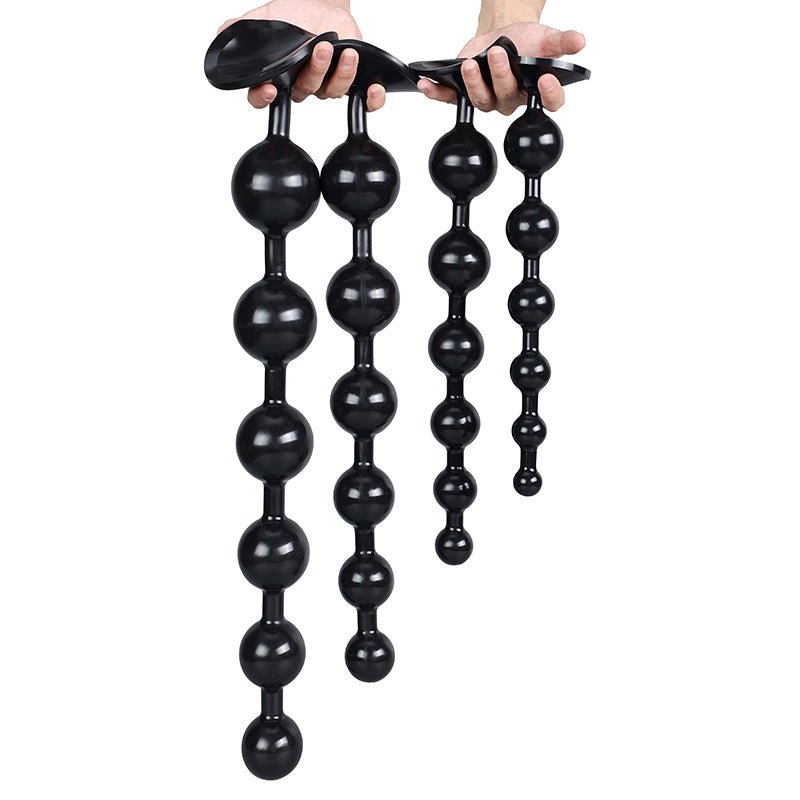 Overlength Liquid Silicone Round Beads Anal Plug - Lovetoys wholesales shop