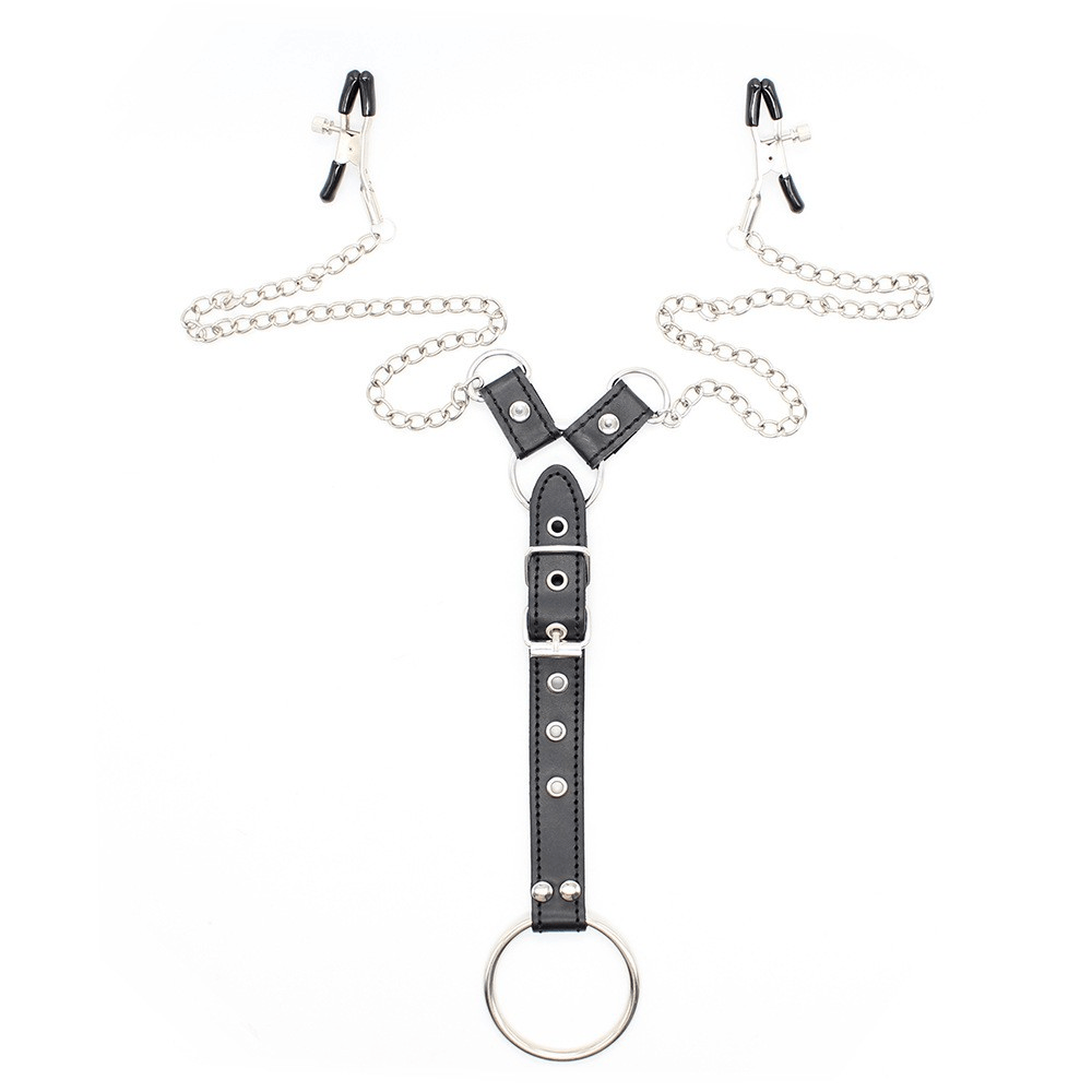 Penitentiary Nipple Clamps and Cock Ring Set - Lovetoys wholesales shop