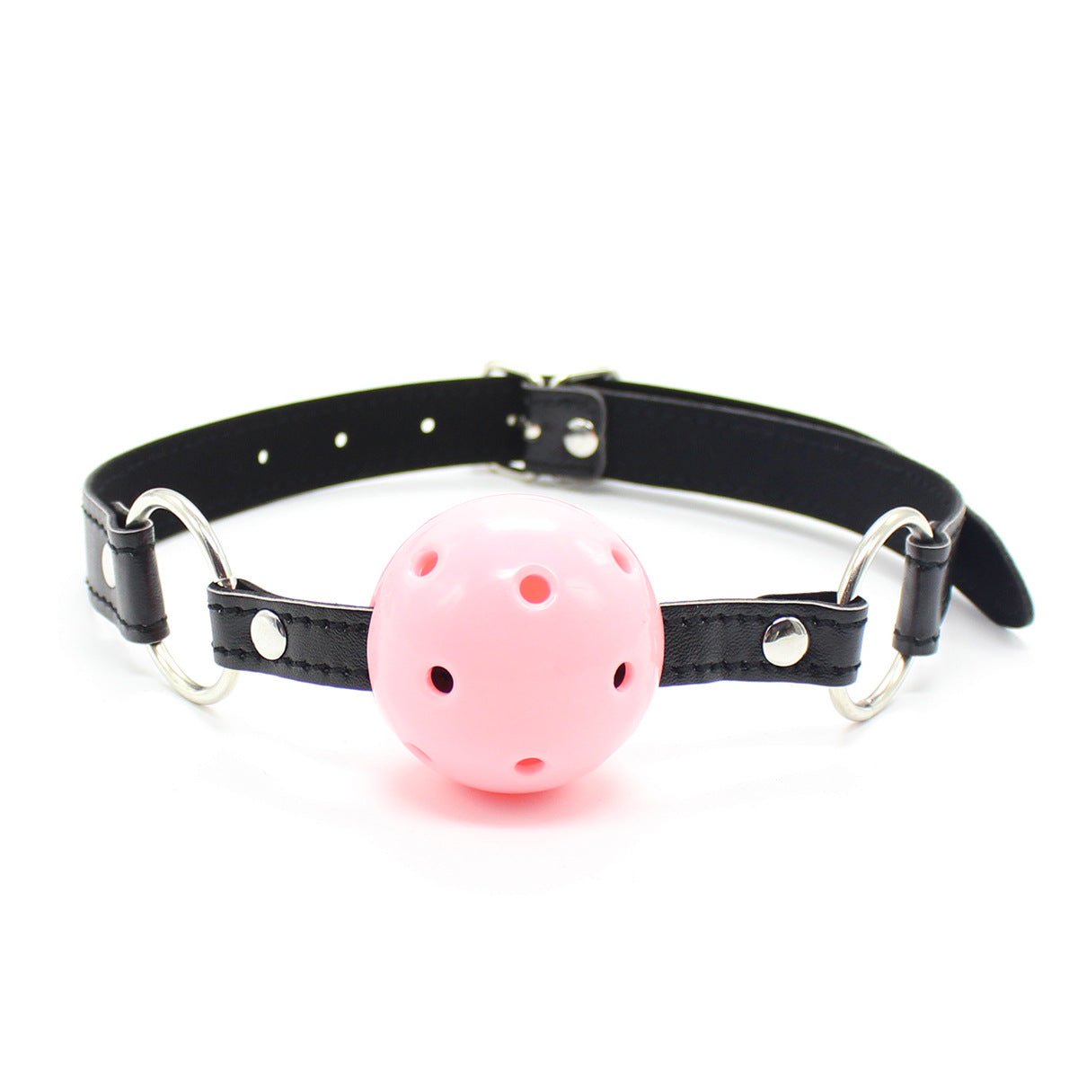 Pin Buckle Breathable O Ring Double Color Ball Gag - Lovetoys wholesales shop