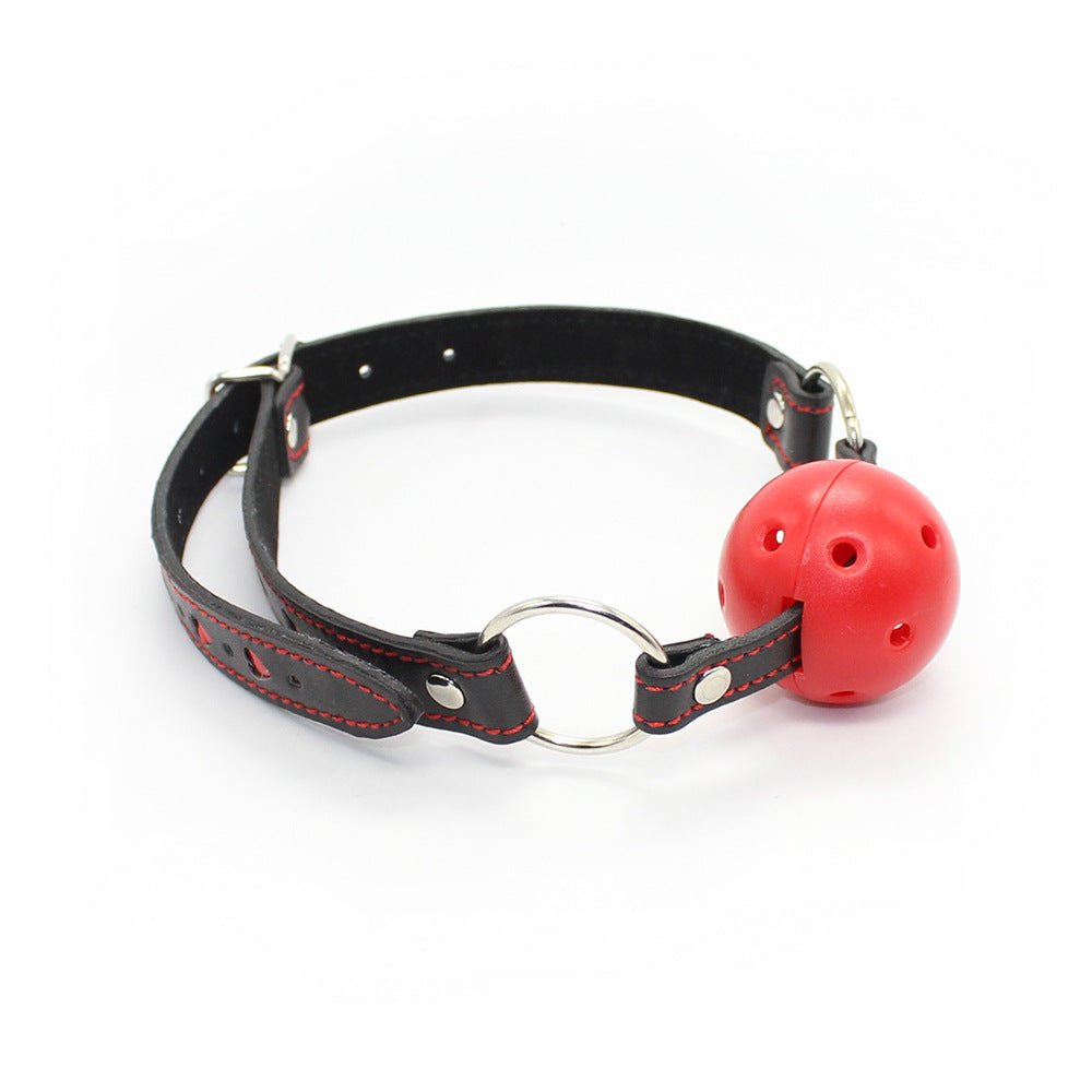 Pin Buckle Breathable O Ring Heart Strap Ball Gag - Lovetoys wholesales shop