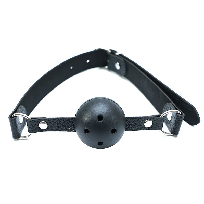 Pin Buckle Breathable O Ring White Strap Ball Gag - Lovetoys wholesales shop