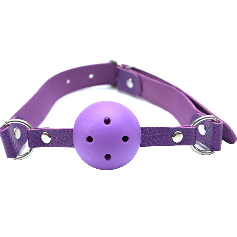 Pin Buckle Breathable O Ring White Strap Ball Gag - Lovetoys wholesales shop