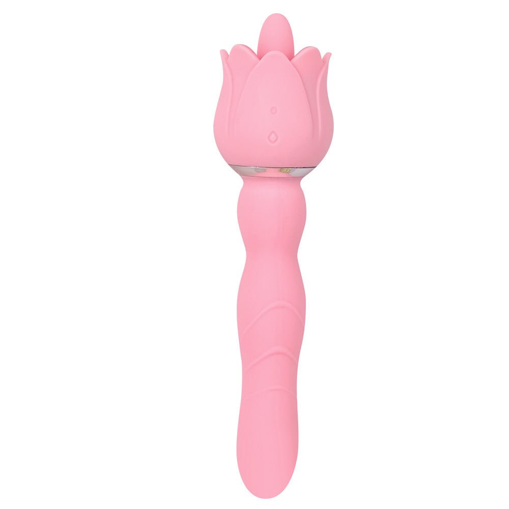 Powerful Quite Female Licking and Thrusting Vibrator - Lovetoys wholesales shop