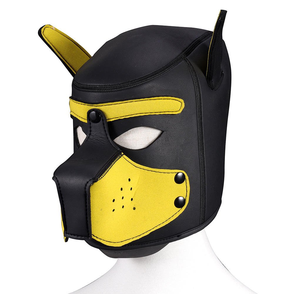 Props Dog Head Neoprene Sponge Headgear Fetish Puppy Play Pup Hoods - Lovetoys wholesales shop