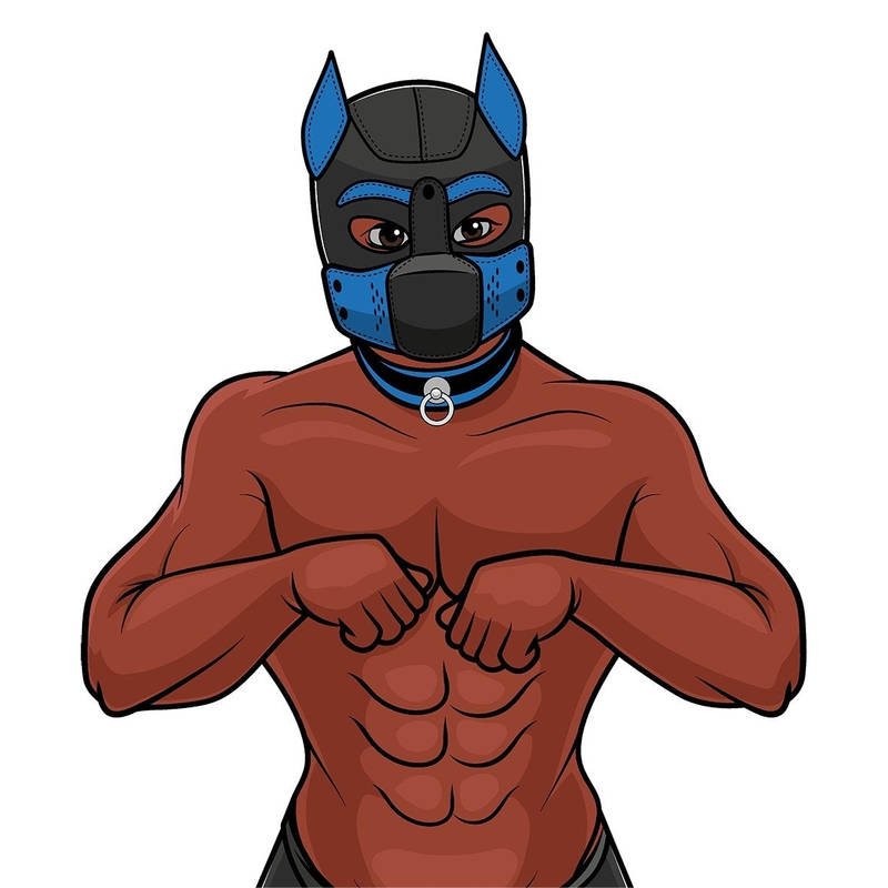 Props Dog Head Neoprene Sponge Headgear Fetish Puppy Play Pup Hoods - Lovetoys wholesales shop