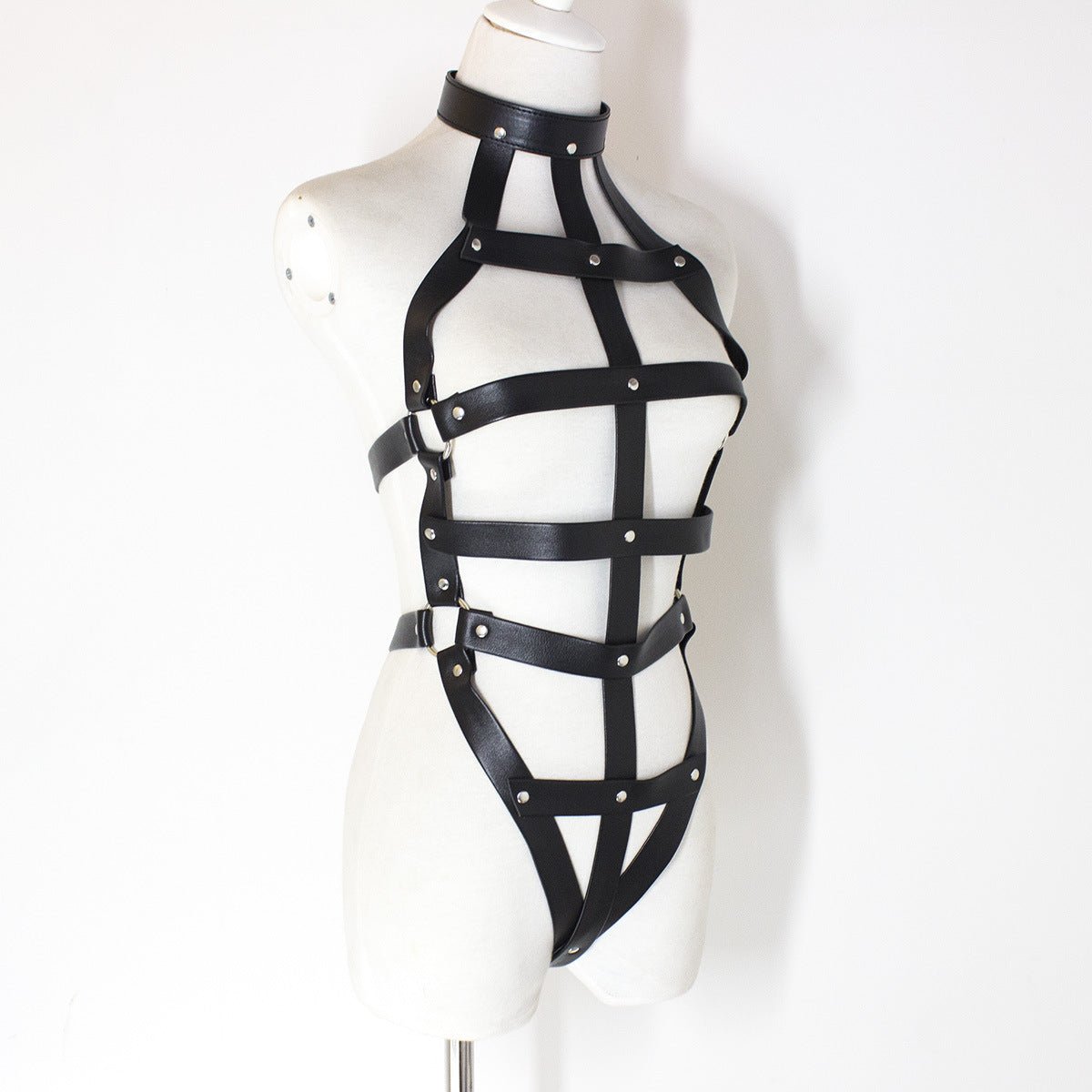 PU Leather Sexy Bondage Harness Lingerie - Lovetoys wholesales shop