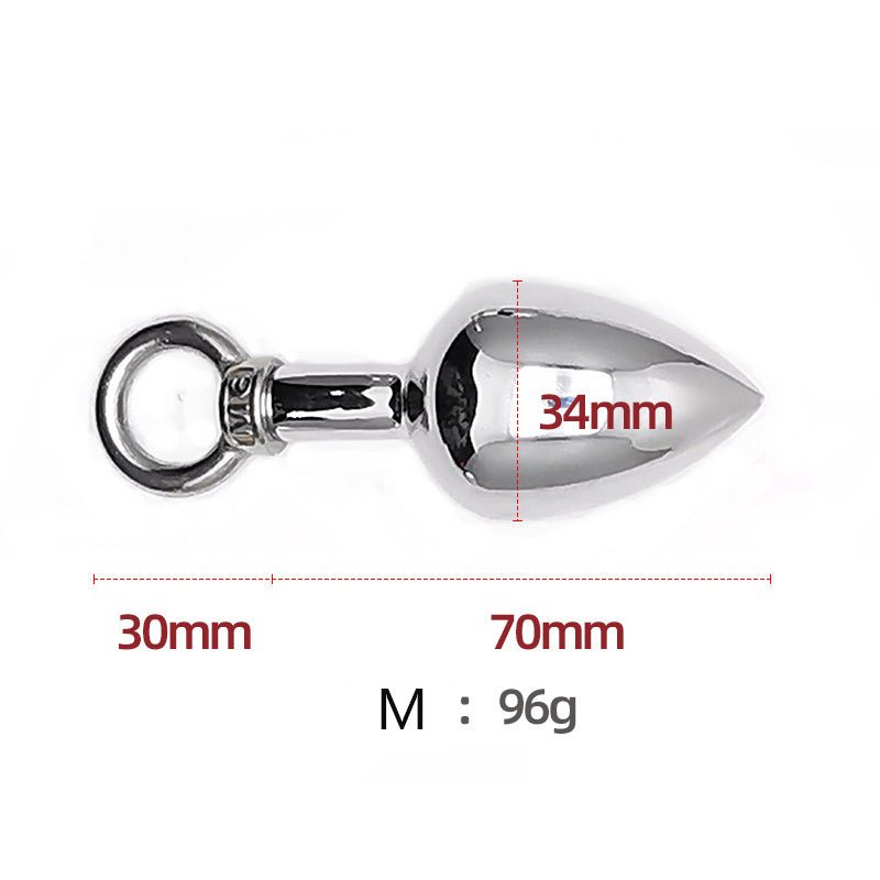 Pull Ring Metal Butt Plug - Lovetoys wholesales shop