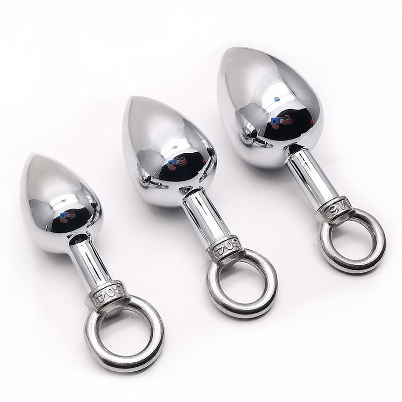 Pull Ring Metal Butt Plug - Lovetoys wholesales shop