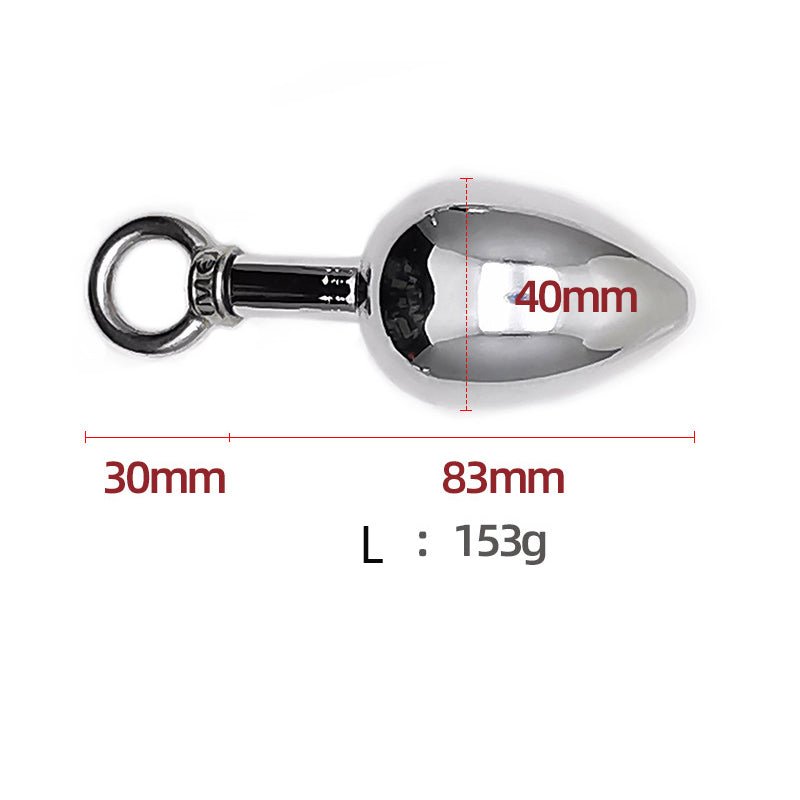 Pull Ring Metal Butt Plug - Lovetoys wholesales shop