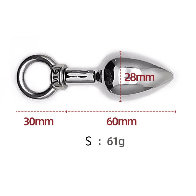 Pull Ring Metal Butt Plug - Lovetoys wholesales shop