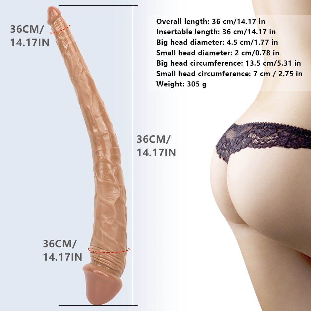 Real Skin 14.8"/37.5 cm Dildo - Lovetoys wholesales shop