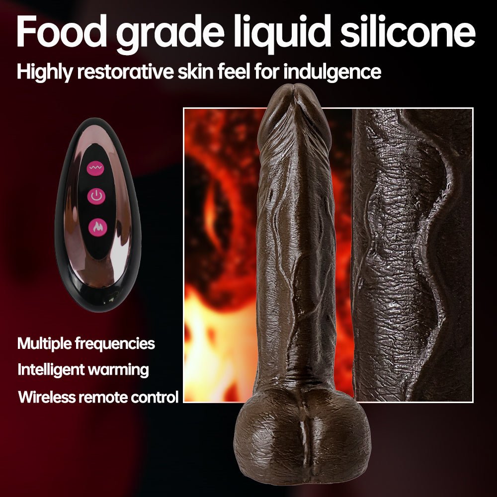 Realistic Swinging & Warming Silicone Vibrating Dildo - Lovetoys wholesales shop