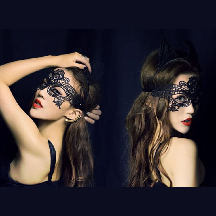 Romantic Black Lace Mask - Lovetoys wholesales shop