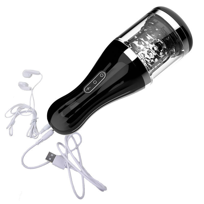 Rotating Intelligent Pronunciation Handheld Airplane Cup Male Masturbator - Lovetoys wholesales shop