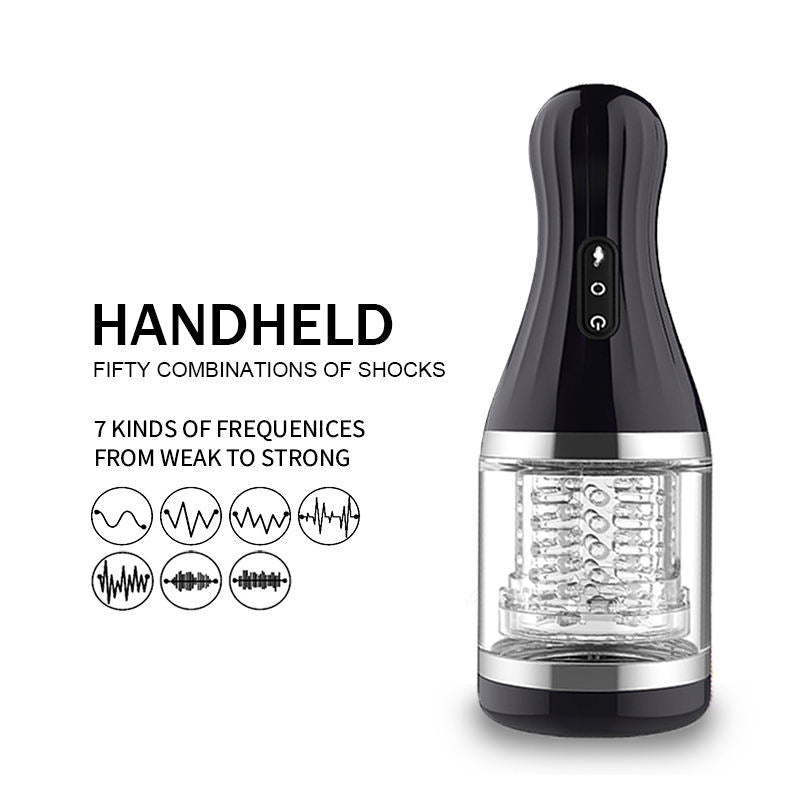 Rotating Intelligent Pronunciation Handheld Airplane Cup Male Masturbator - Lovetoys wholesales shop