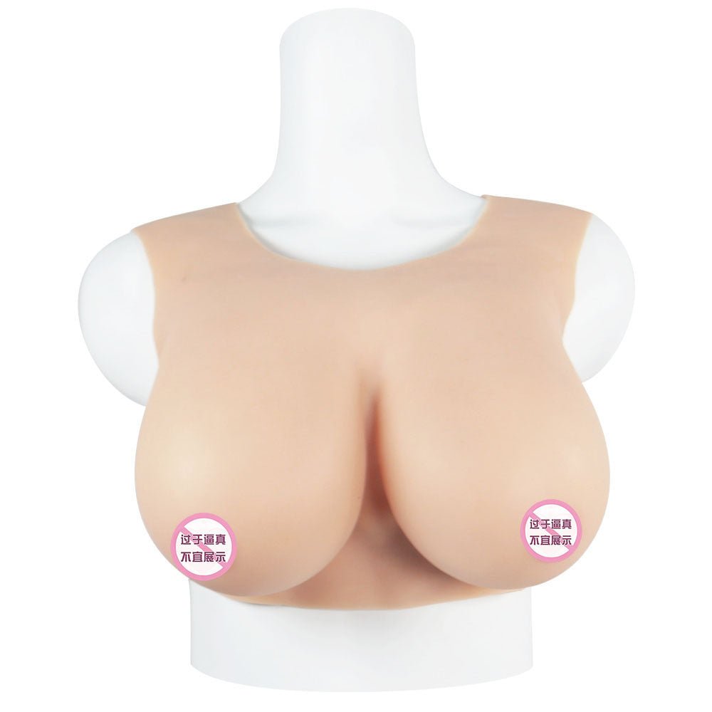 Round Collar Crossdresser Breast Forms - Silicone - Lovetoys wholesales shop
