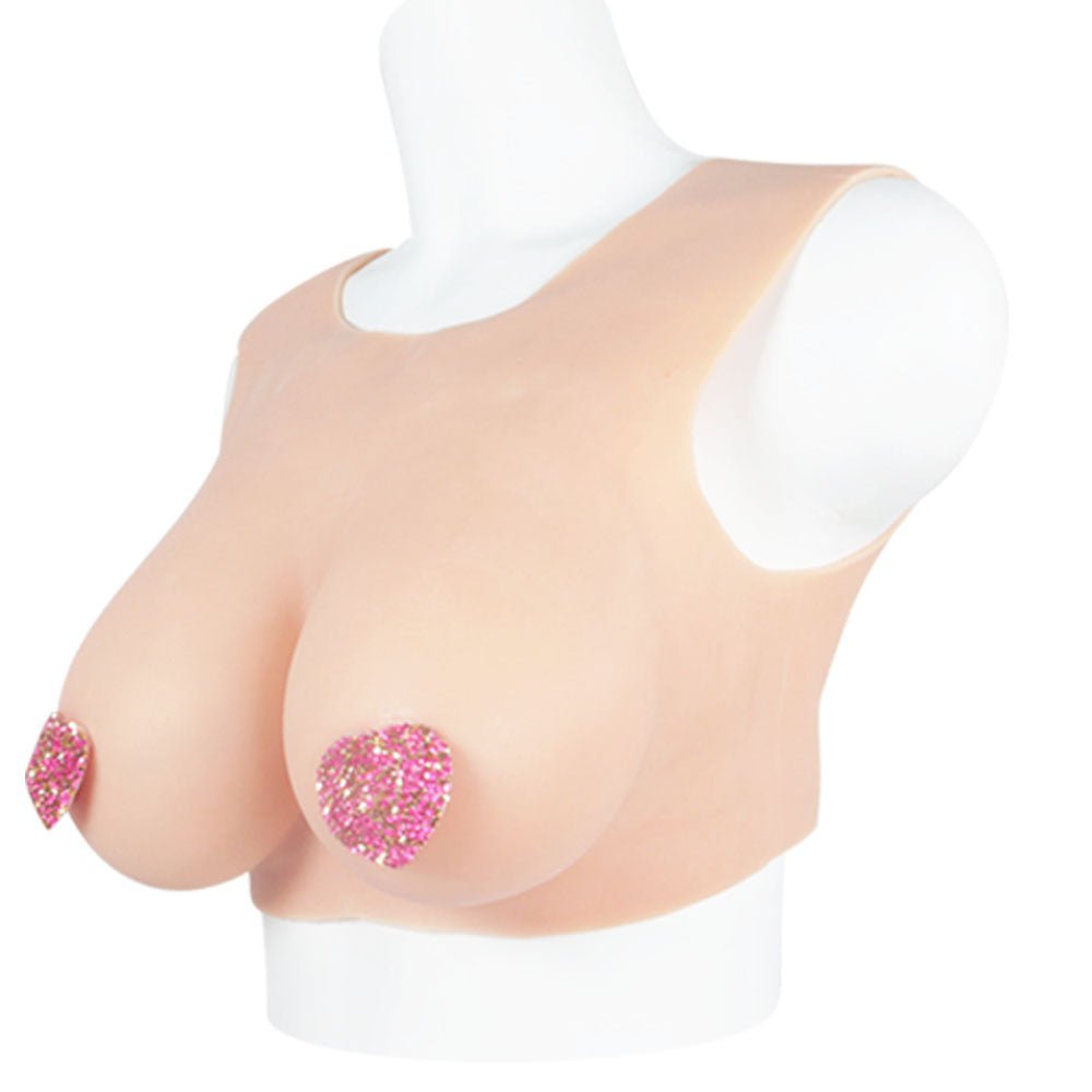 Round Collar Crossdresser Breast Forms - Silicone - Lovetoys wholesales shop