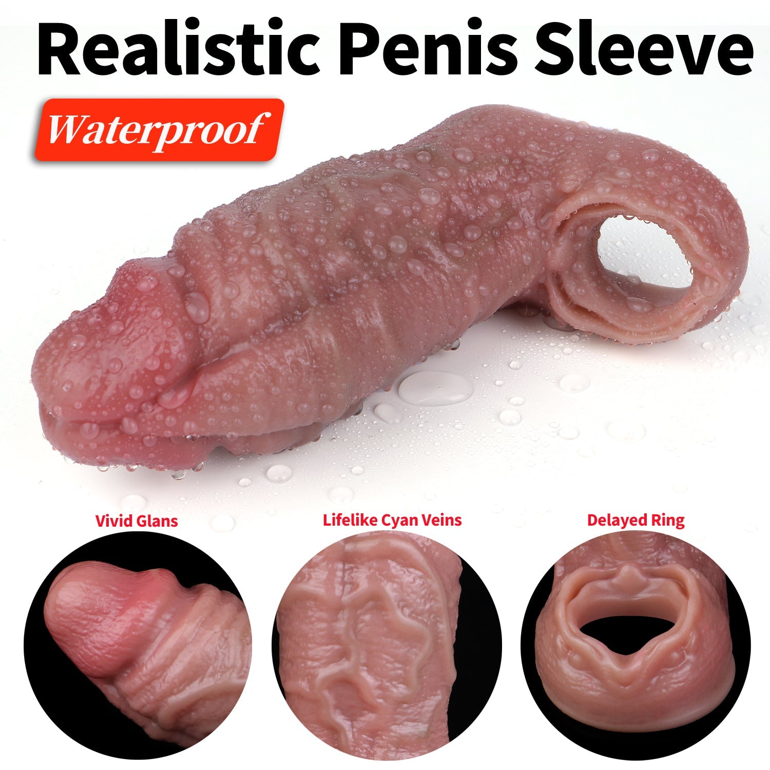 S8120 Huge Realistic Dildo Sleeve - Lovetoys wholesales shop