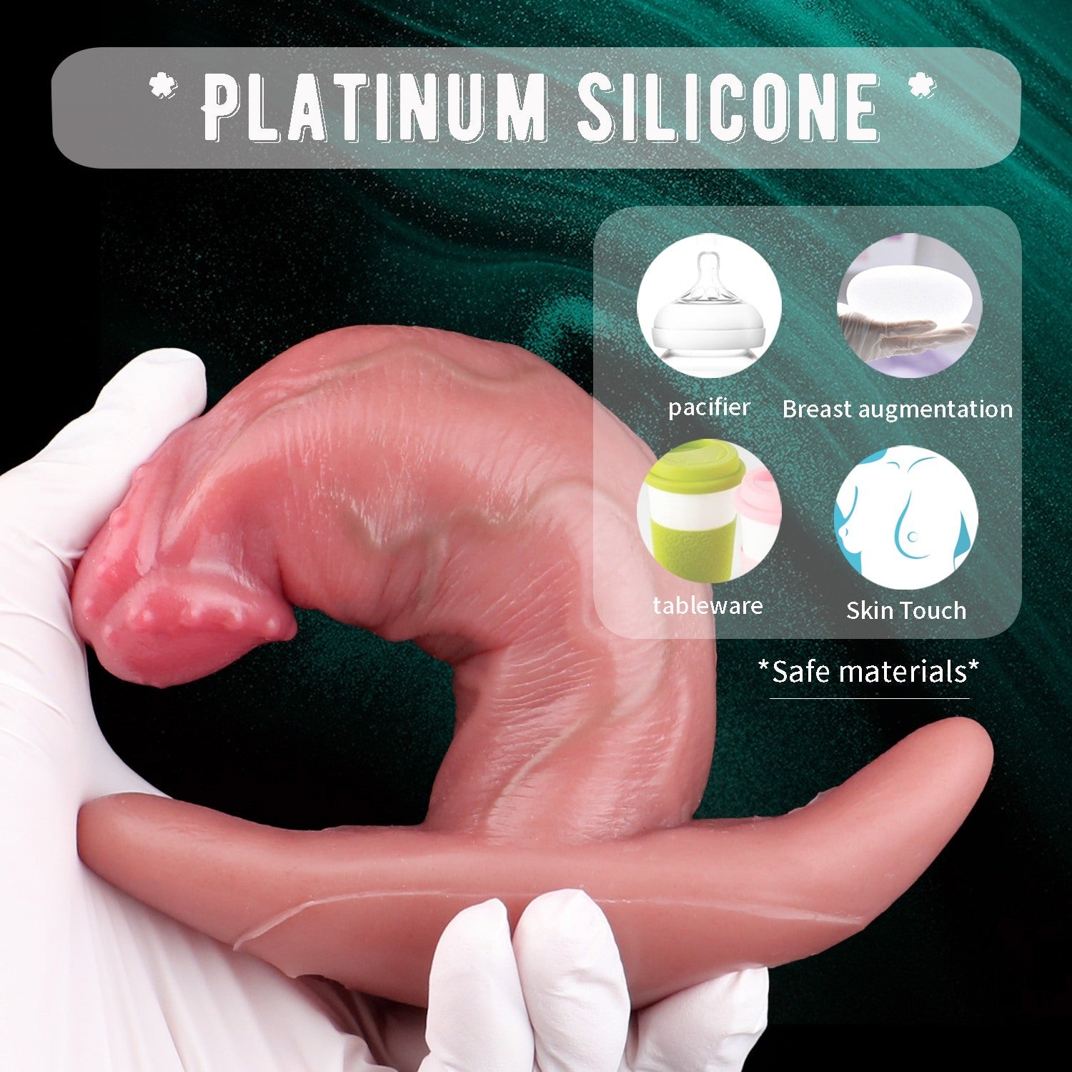 S8601 - K Realistic Dildo Multi frequency vibration anal plug - Lovetoys wholesales shop