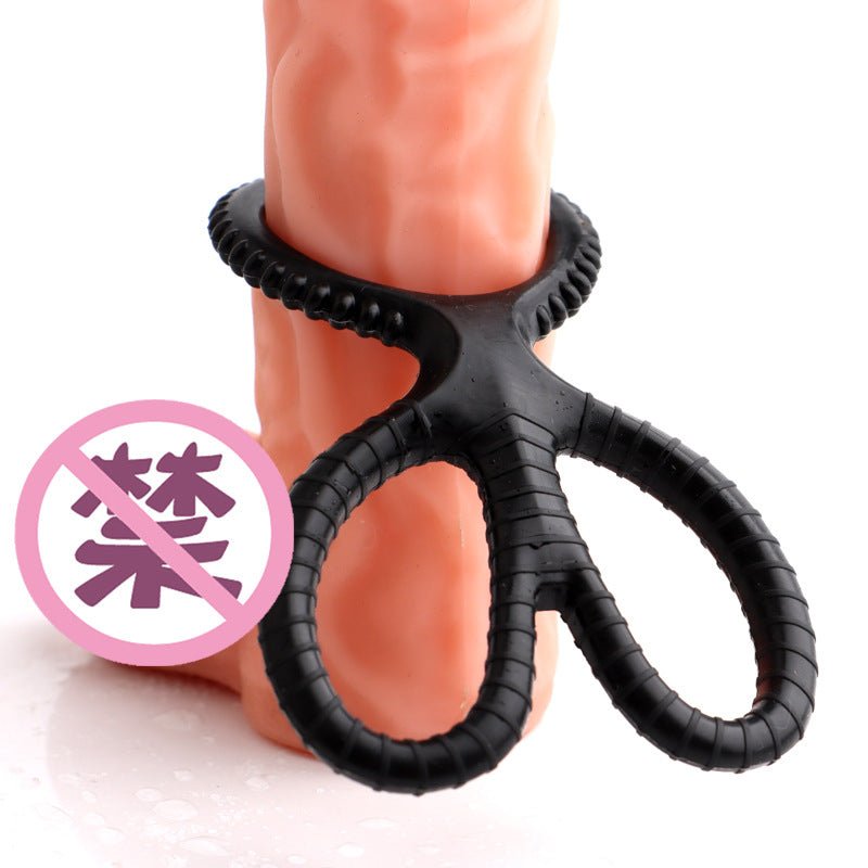 Scissors Silicone Cock Ring - Lovetoys wholesales shop