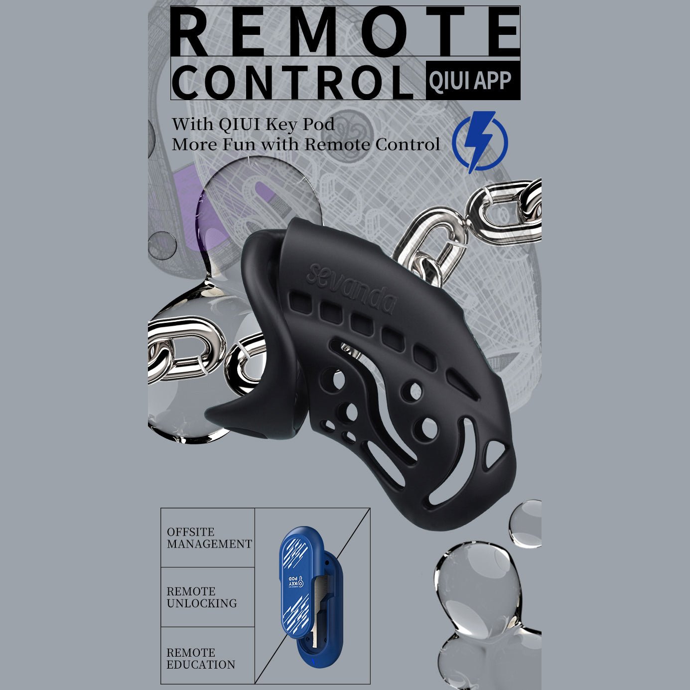 Sevanda Electric Shock CB Lock - Lovetoys wholesales shop