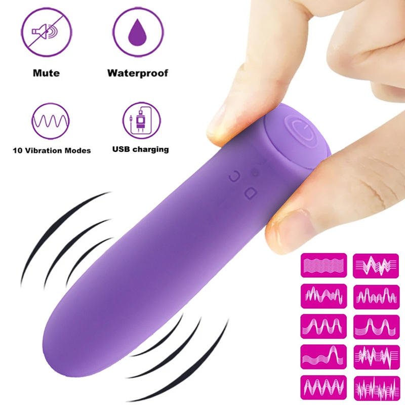 Sex Adult Mini Bullet Vibrator Female Sex Toy for Lady Mini Bullet Electric Vibrator - Lovetoys wholesales shop