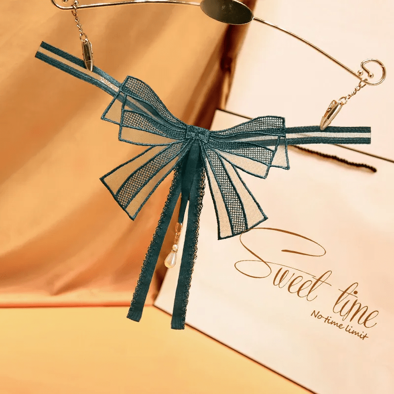 Sex Clothes One Size Women Sexy Bow Thong - Lovetoys wholesales shop