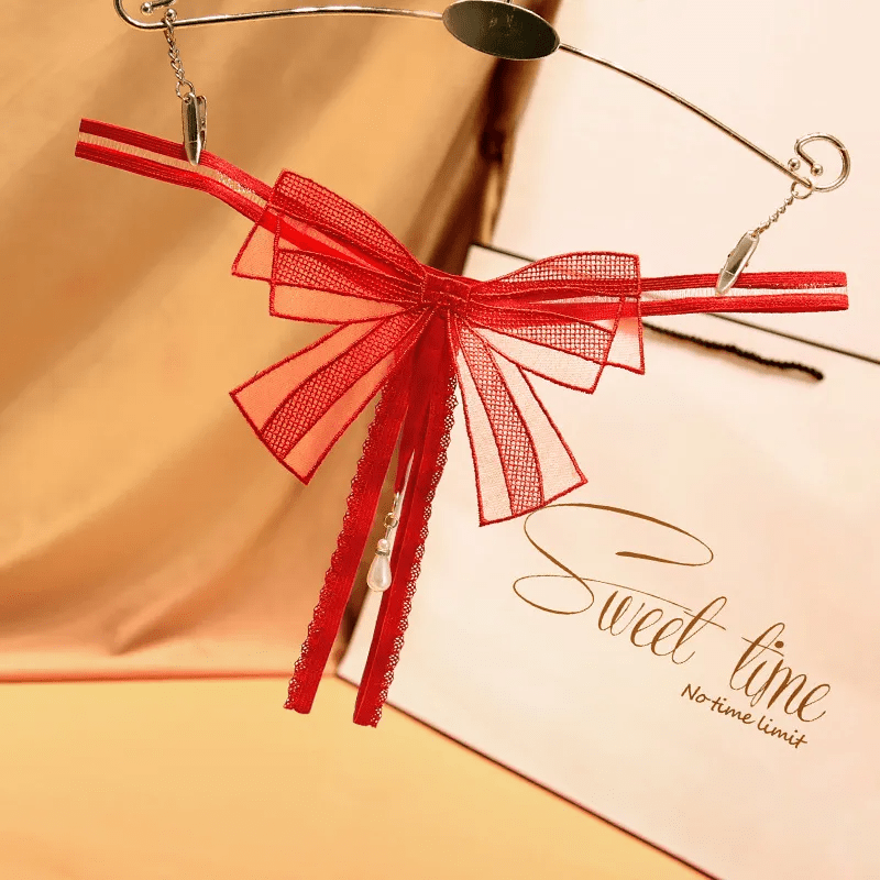 Sex Clothes One Size Women Sexy Bow Thong - Lovetoys wholesales shop