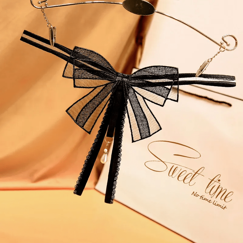 Sex Clothes One Size Women Sexy Bow Thong - Lovetoys wholesales shop