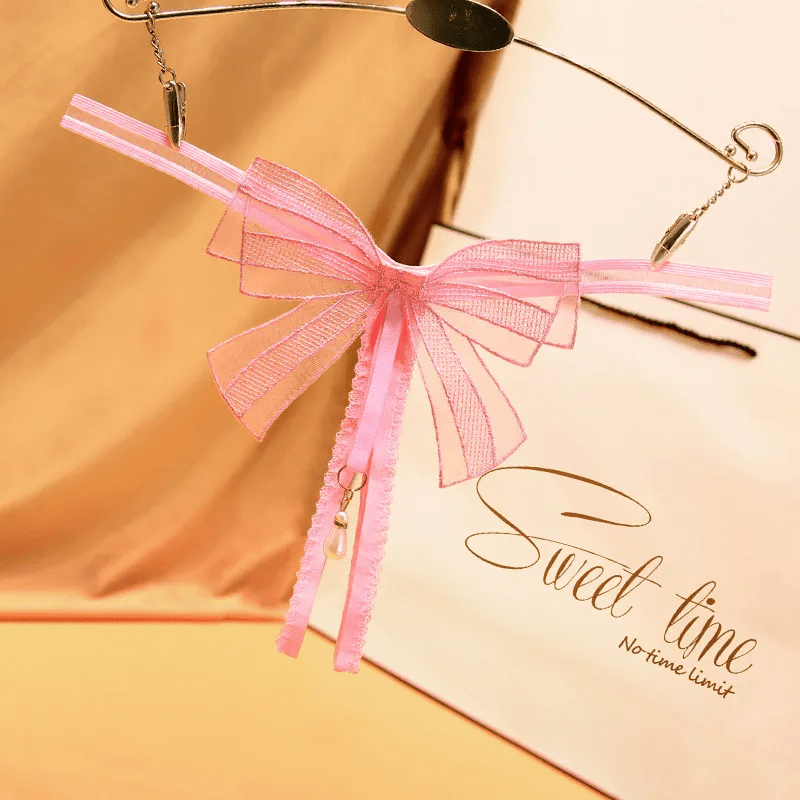 Sex Clothes One Size Women Sexy Bow Thong - Lovetoys wholesales shop
