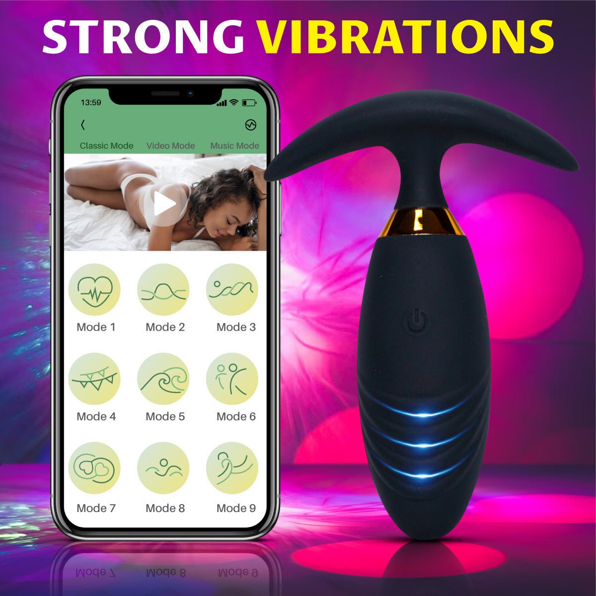 Sex Products APP Control Wavy Anal Vibrator - Lovetoys wholesales shop