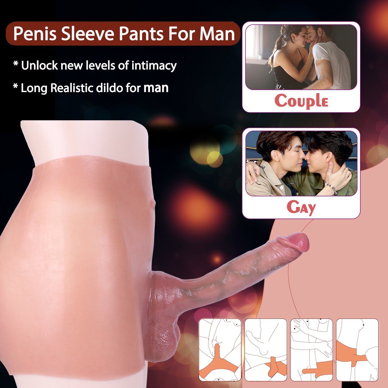 Sex Products Hollow Penis Big Testicle Extender - Lovetoys wholesales shop