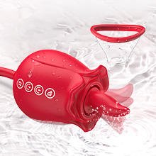 Sex Stimulator 7 Tongue Licking and 3 Thrusting Vibrator - Lovetoys wholesales shop