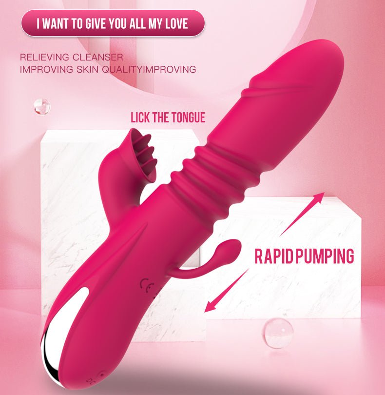 Sex Toy For Adult Thrusting Double Stimulation Vibrator - Lovetoys wholesales shop