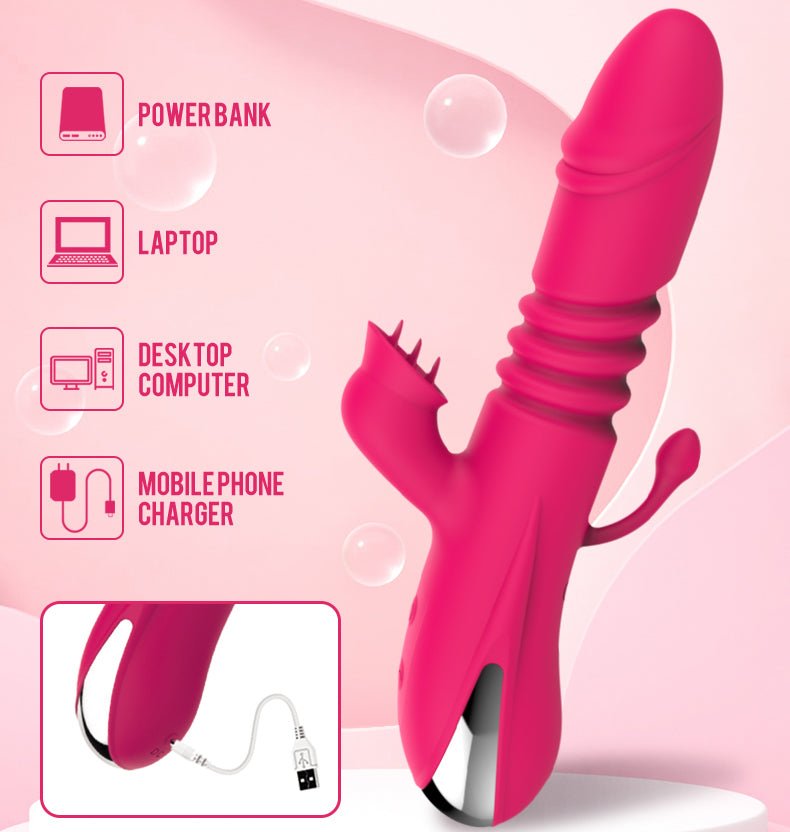 Sex Toy For Adult Thrusting Double Stimulation Vibrator - Lovetoys wholesales shop