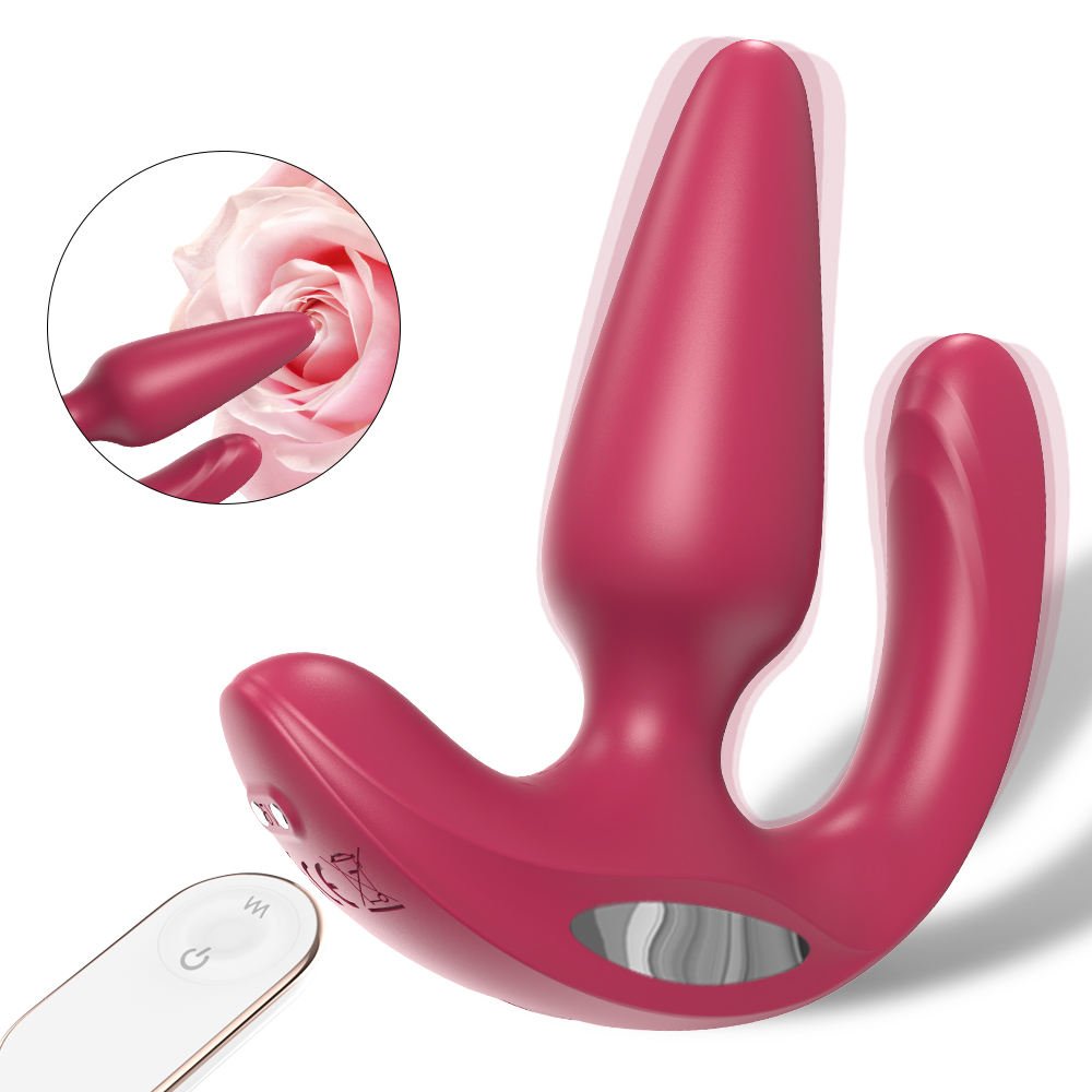 Sex Toy for Couples Double Vibration Stimulation Vagina Butt Plug Anal Plug - Lovetoys wholesales shop
