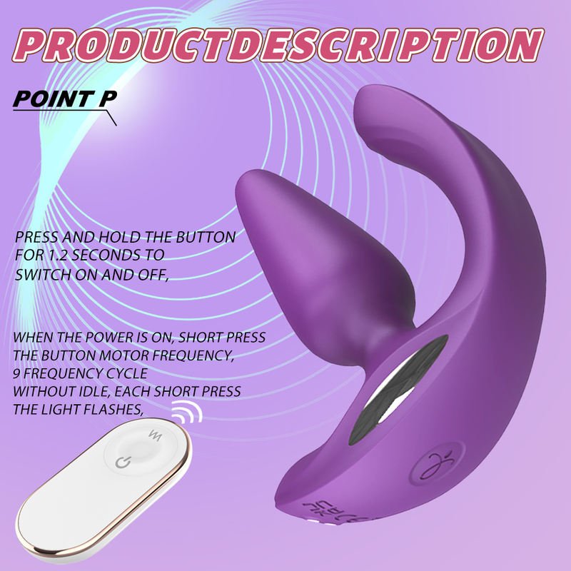 Sex Toy for Couples Double Vibration Stimulation Vagina Butt Plug Anal Plug - Lovetoys wholesales shop