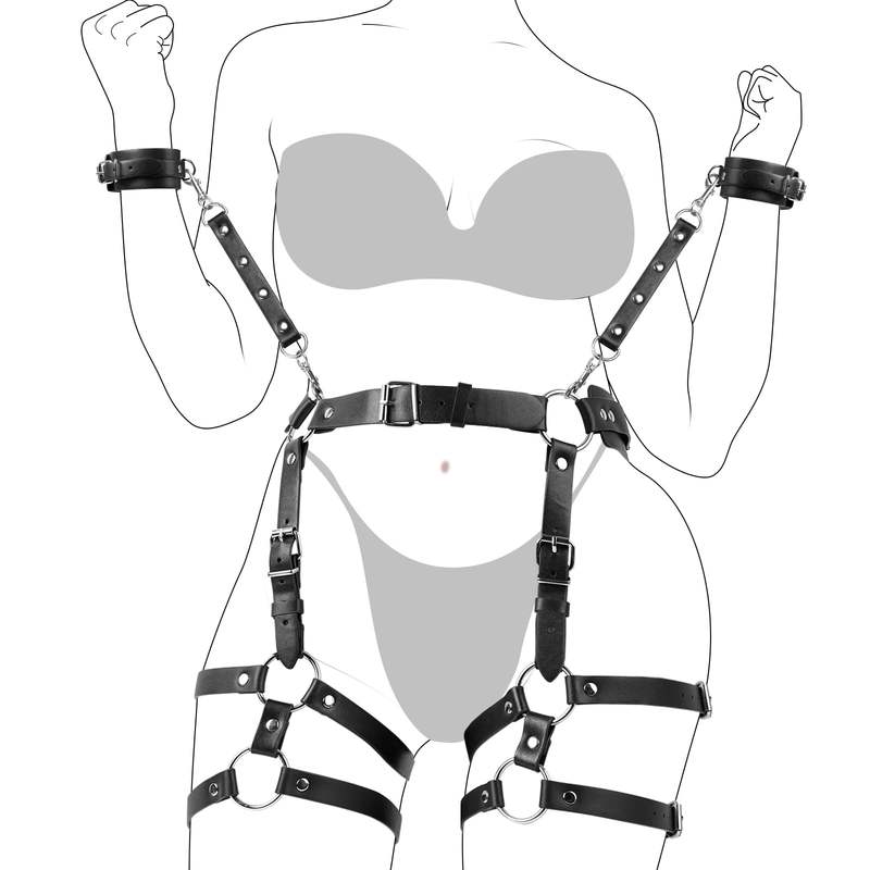Sex Toys BDSM Bondage Hip Waist Harness Sex Restraints Set for Women - Lovetoys wholesales shop