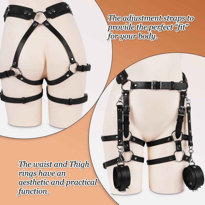 Sex Toys BDSM Bondage Hip Waist Harness Sex Restraints Set for Women - Lovetoys wholesales shop