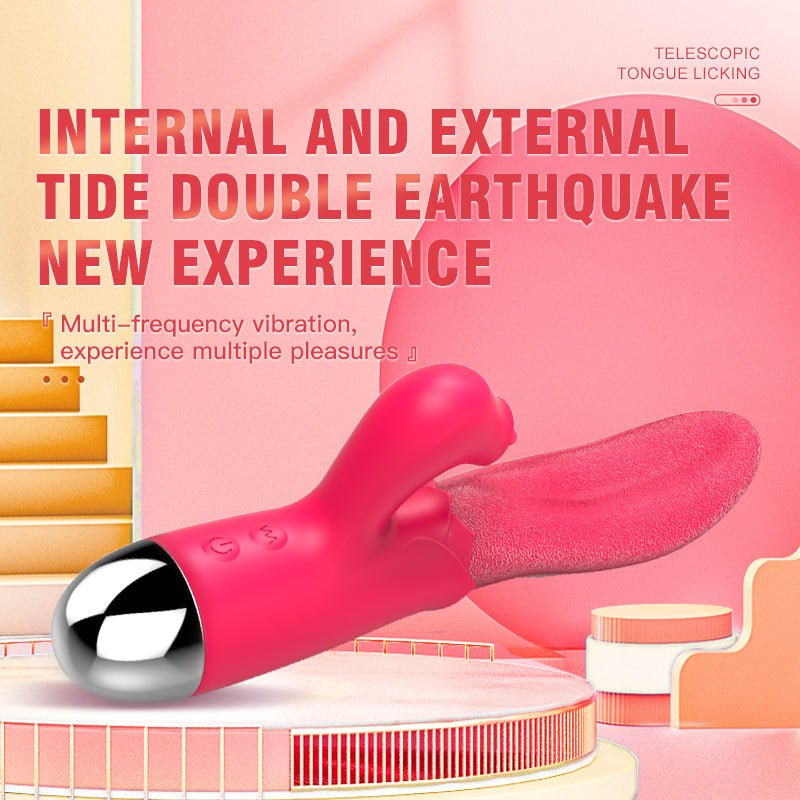 Sex Toys Female Masturbation Clitoral Licking Tongue Vibrator - Lovetoys wholesales shop