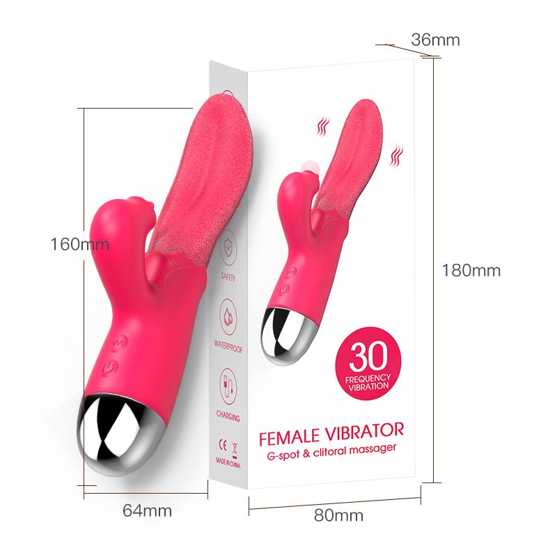 Sex Toys Female Masturbation Clitoral Licking Tongue Vibrator - Lovetoys wholesales shop