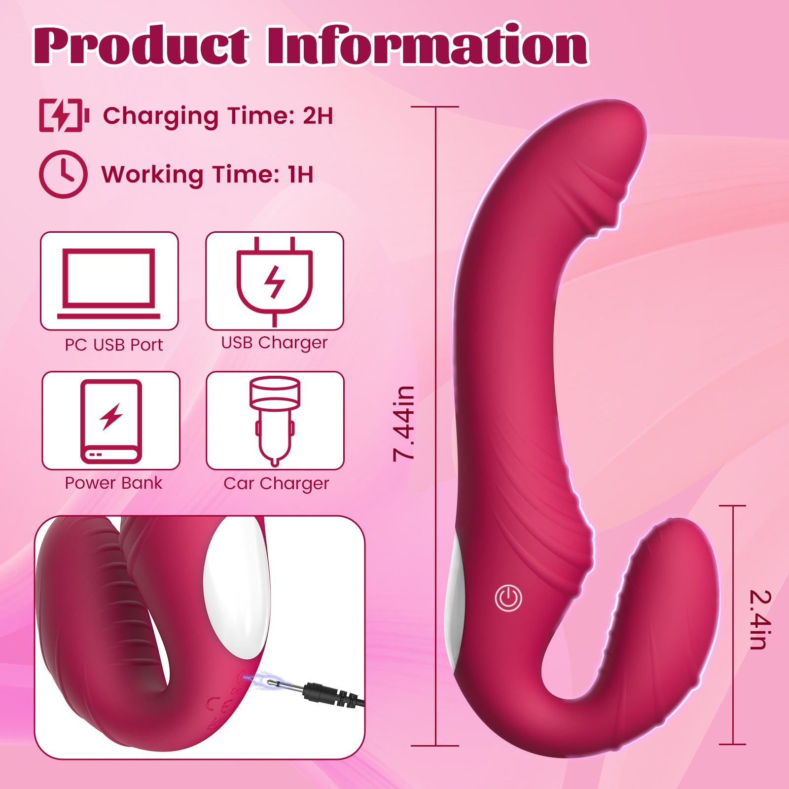 Sex Toys Roma Wireless Double Penetration Women G - spot Vibrators - Lovetoys wholesales shop