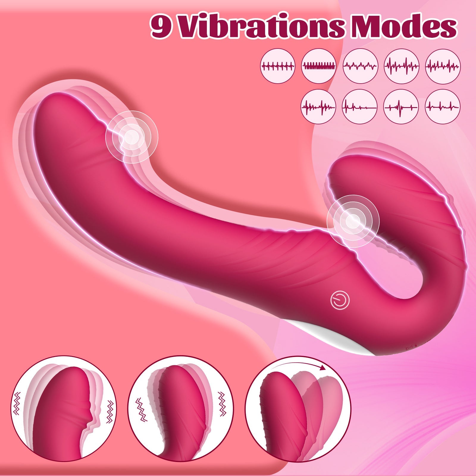 Sex Toys Roma Wireless Double Penetration Women G - spot Vibrators - Lovetoys wholesales shop