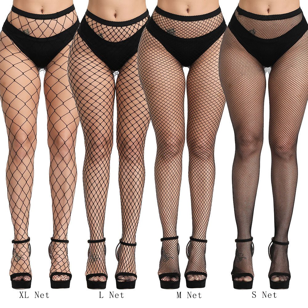 Sexy Solid Color Non - Slip Mesh High Waist Pantyhose - Lovetoys wholesales shop