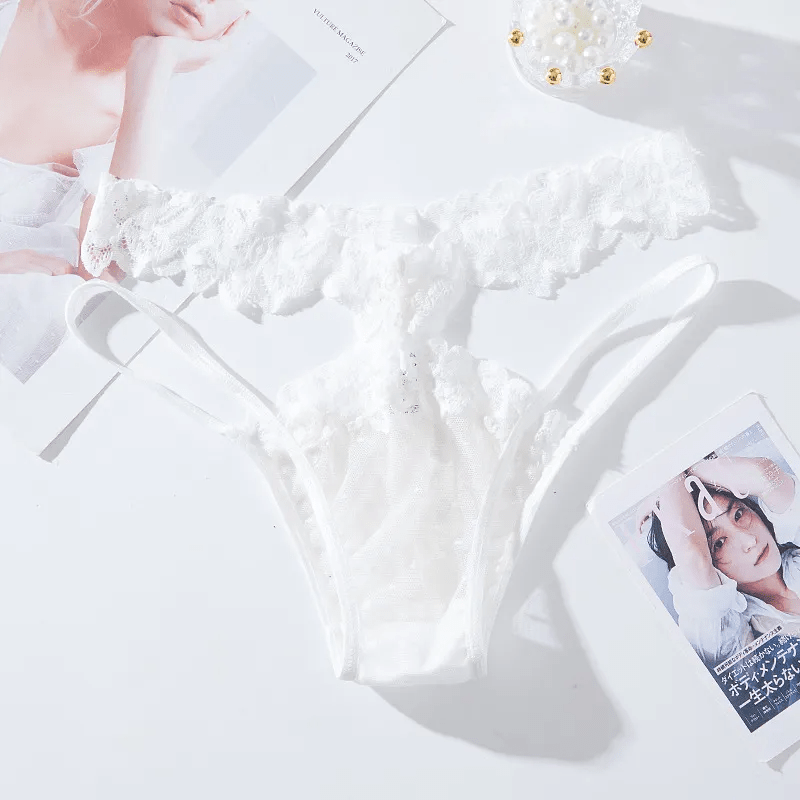 Sexy Women Lace Transparent Mesh Seamless Thong - Lovetoys wholesales shop