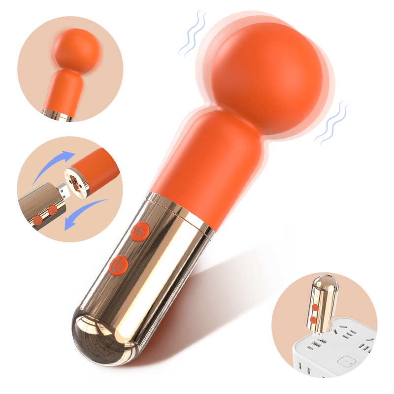 SHD - S437 Massager Vibrator Breast Foot Neck Scalp Head Clitoral Nipple Mini Wand - Lovetoys wholesales shop