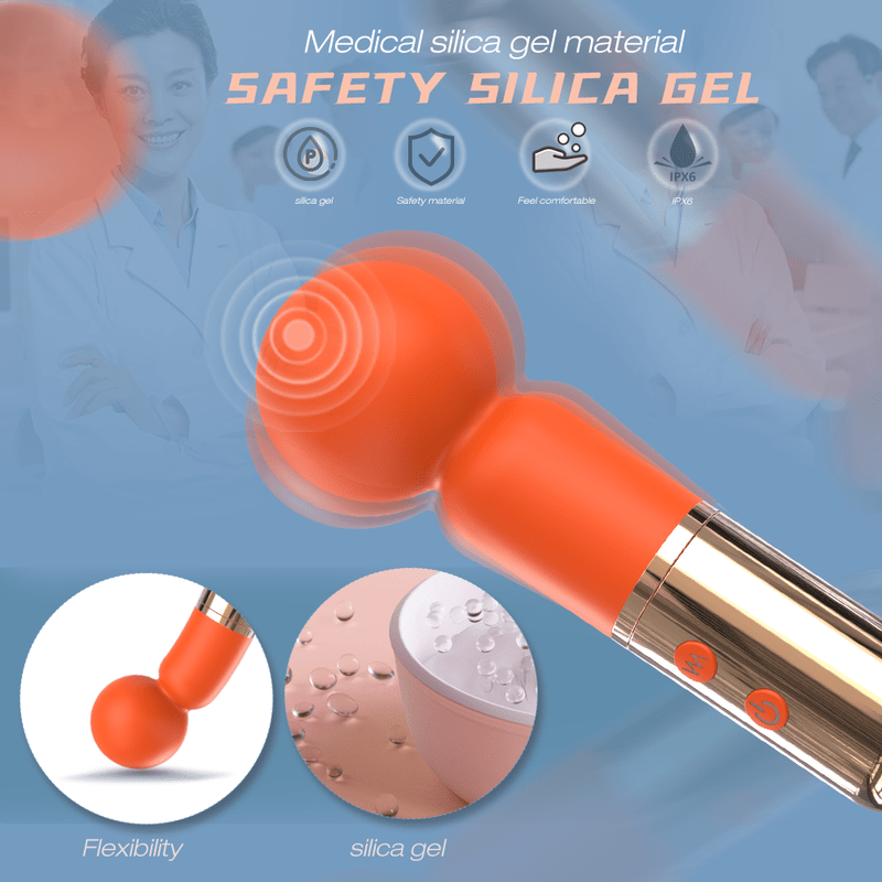 SHD - S437 Massager Vibrator Breast Foot Neck Scalp Head Clitoral Nipple Mini Wand - Lovetoys wholesales shop