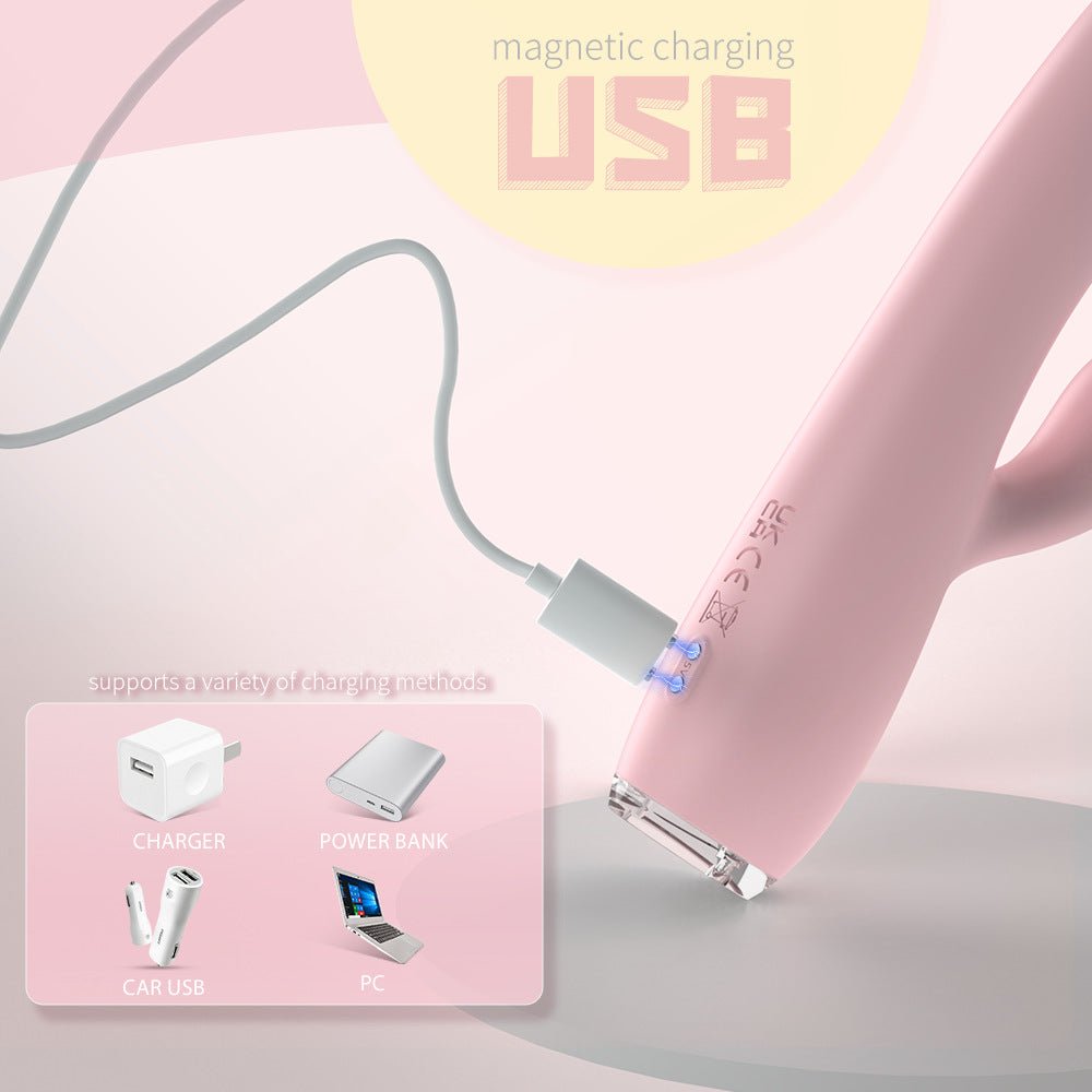 SHD - S549 Cute rabbit heating thrusting G - spot dildo for women - Lovetoys wholesales shop